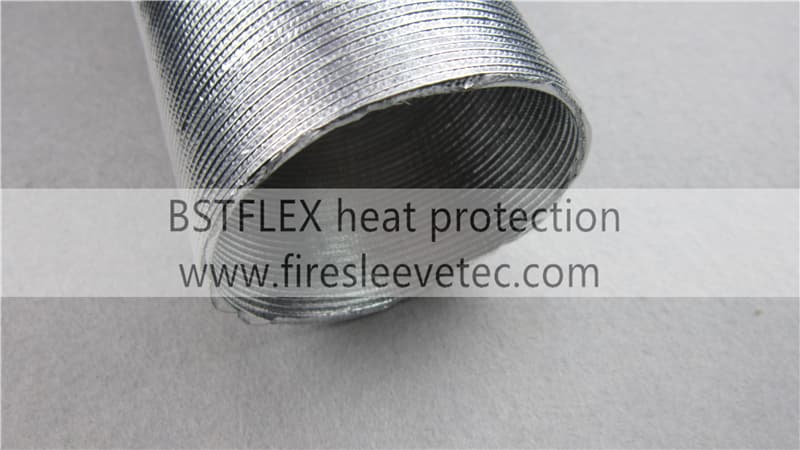 Flexible corrugated heat protection hose